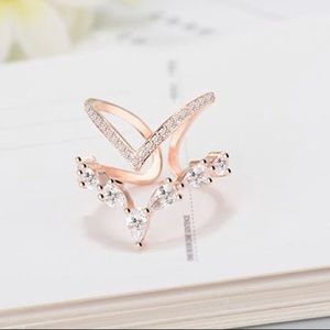 Rose Gold Plated Adjustable Ring